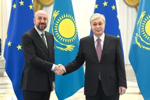 Глава Казахстана встретился с председателем Европейского совета Шарлем Мишелем