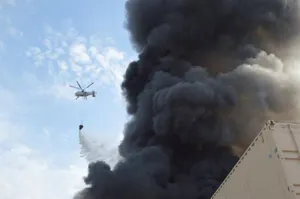 Пожар на барахолке локализован