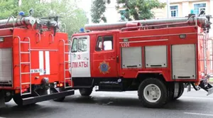 В Алматы загорелась иномарка прямо на ходуЭксклюзив